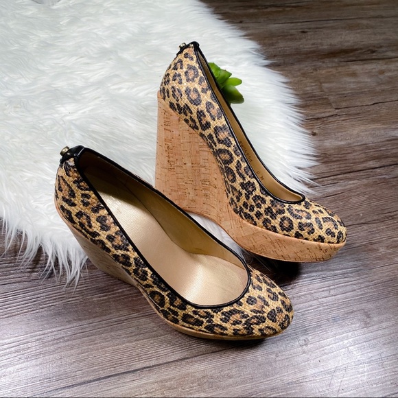 Stuart Weitzman Corkswoon Leopard Wedges
